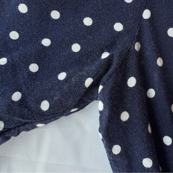 Heart & Hips navy polka dot smocked-waist dress - Picture 6 of 6
